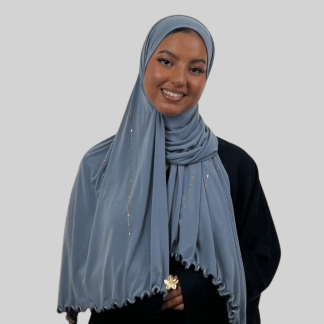 Jersey Premium Strass – Motif Diamants - MonHijab.fr