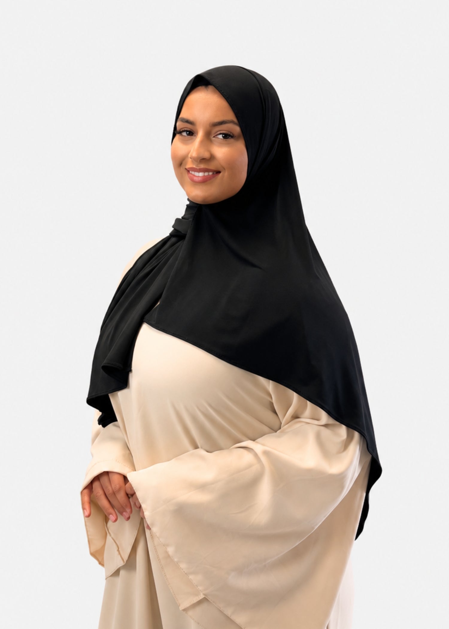 Hijab Jersey Premium - Noir N°113