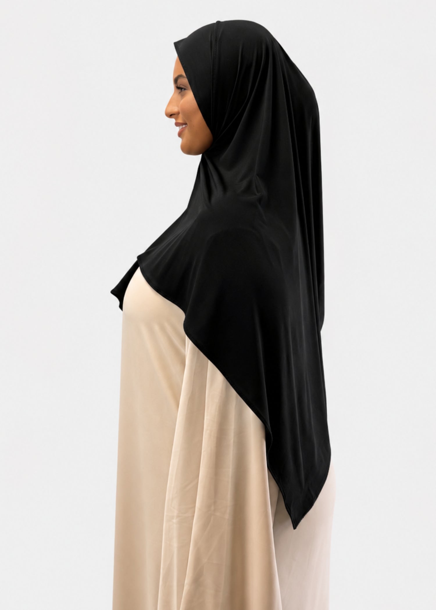Hijab Jersey Premium - Noir N°113
