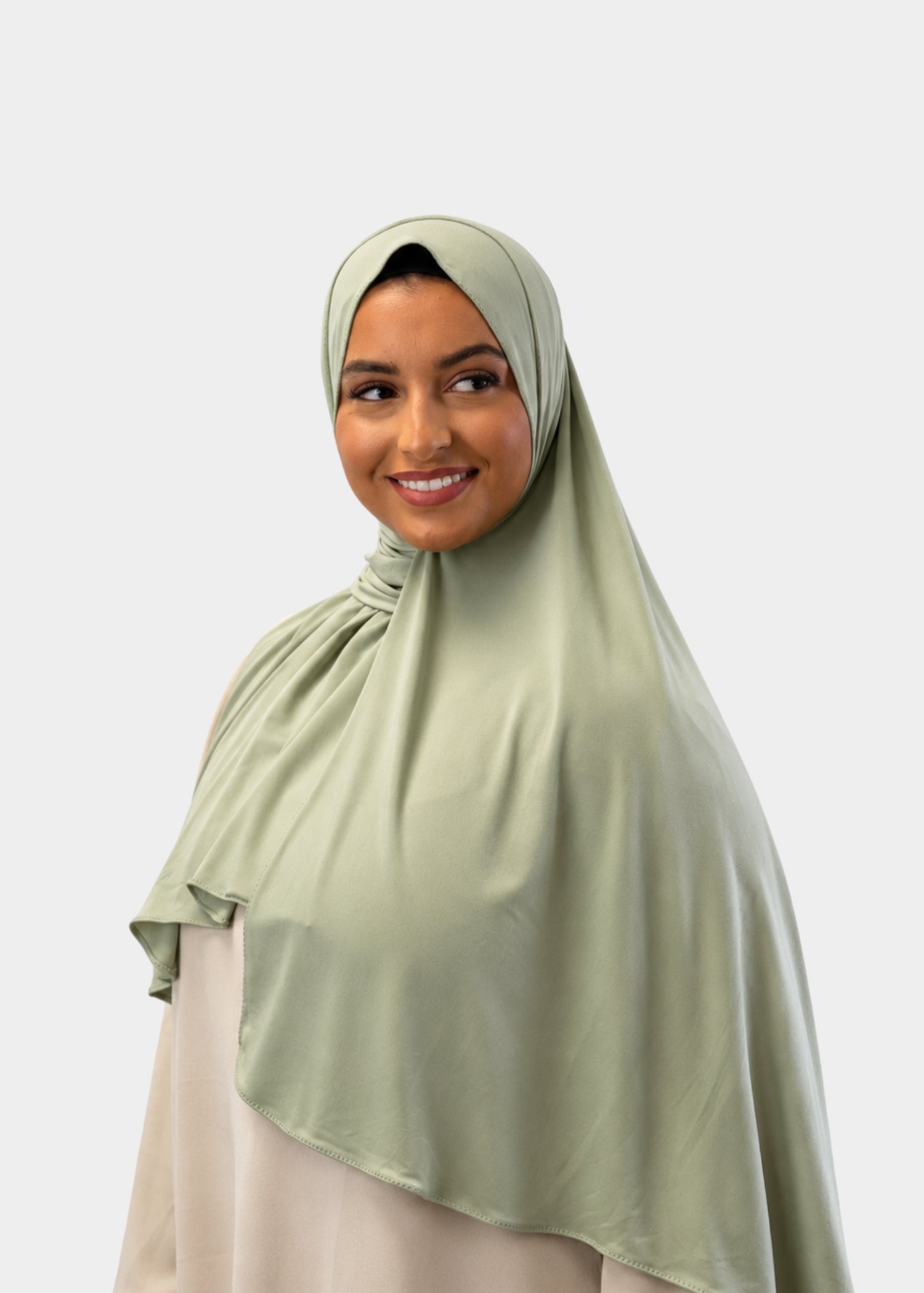 Hijab Jersey Premium - Vert d'eau N°J4