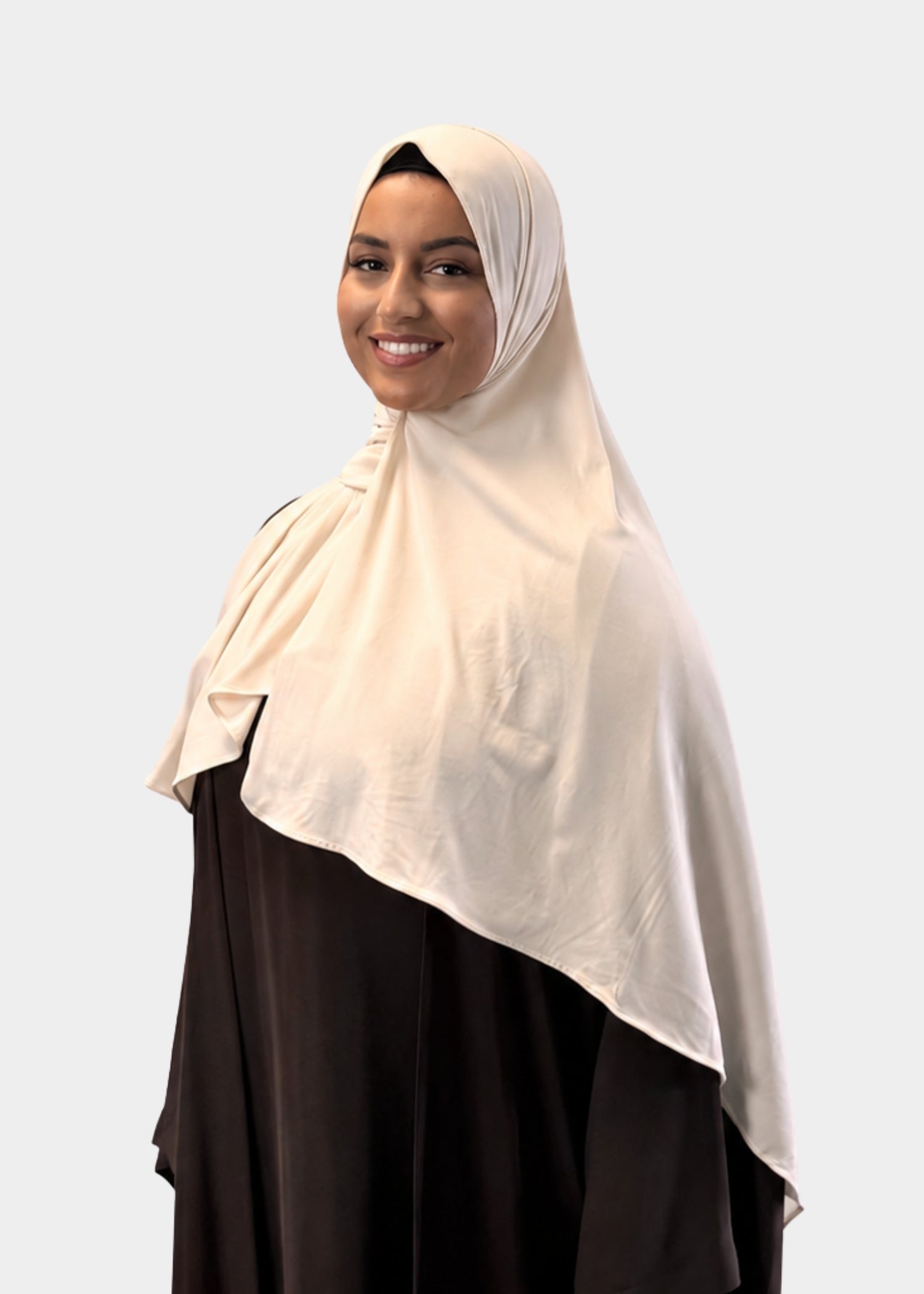 Hijab Jersey Premium - Crème N°J1