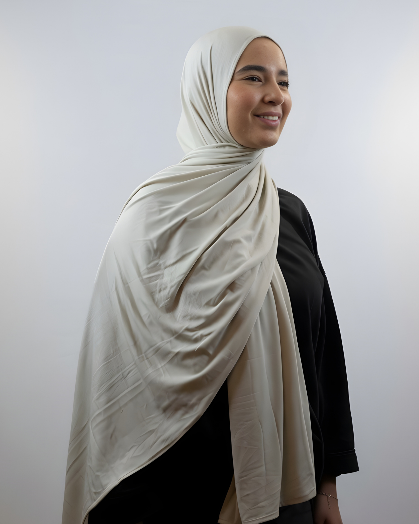 Hijab Modal Beige – MonHijab.fr