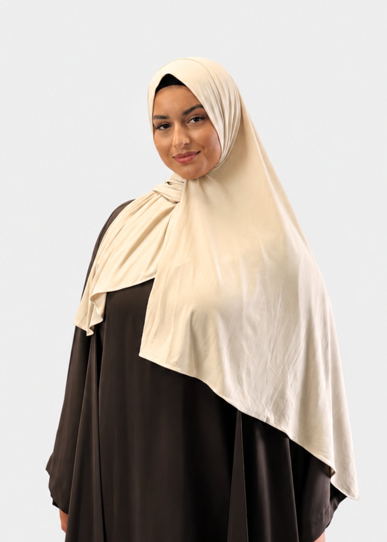 Hijab Jersey Premium - Beige N°J5