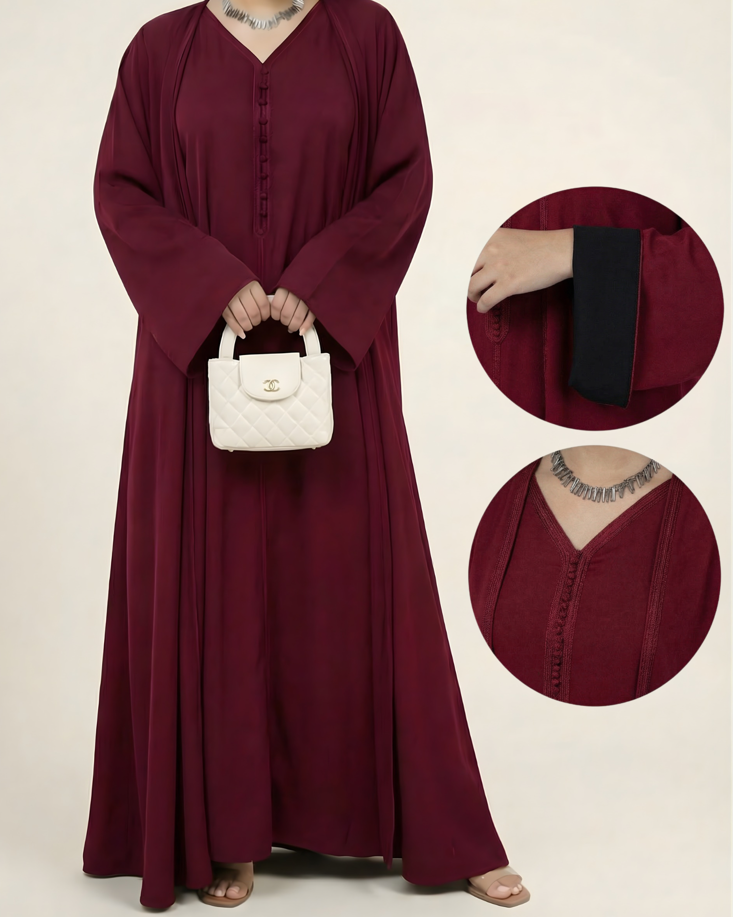 Tenue modest Bordeaux élégante – MonHijab.fr