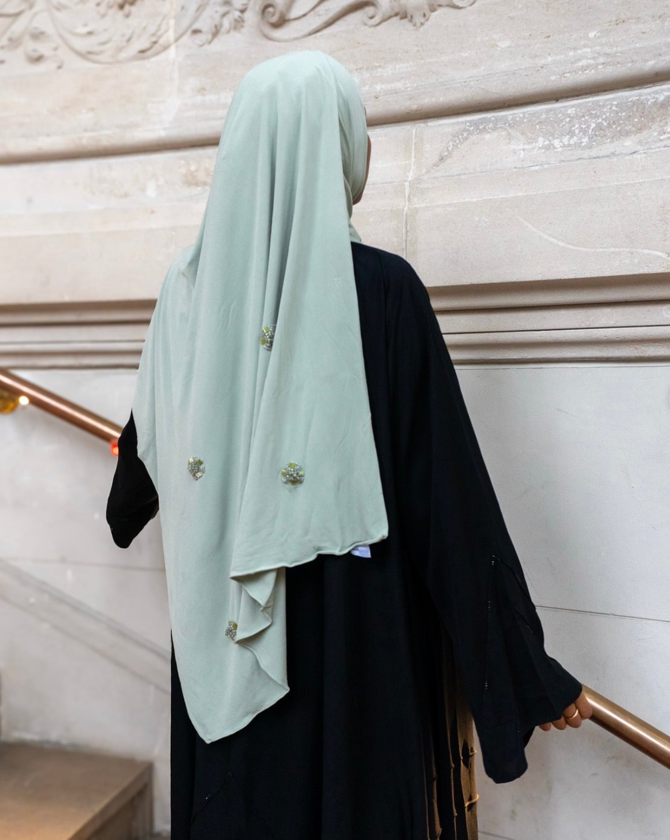 Hijab Jersey Crystal Luxe - Watergroen nr. 7