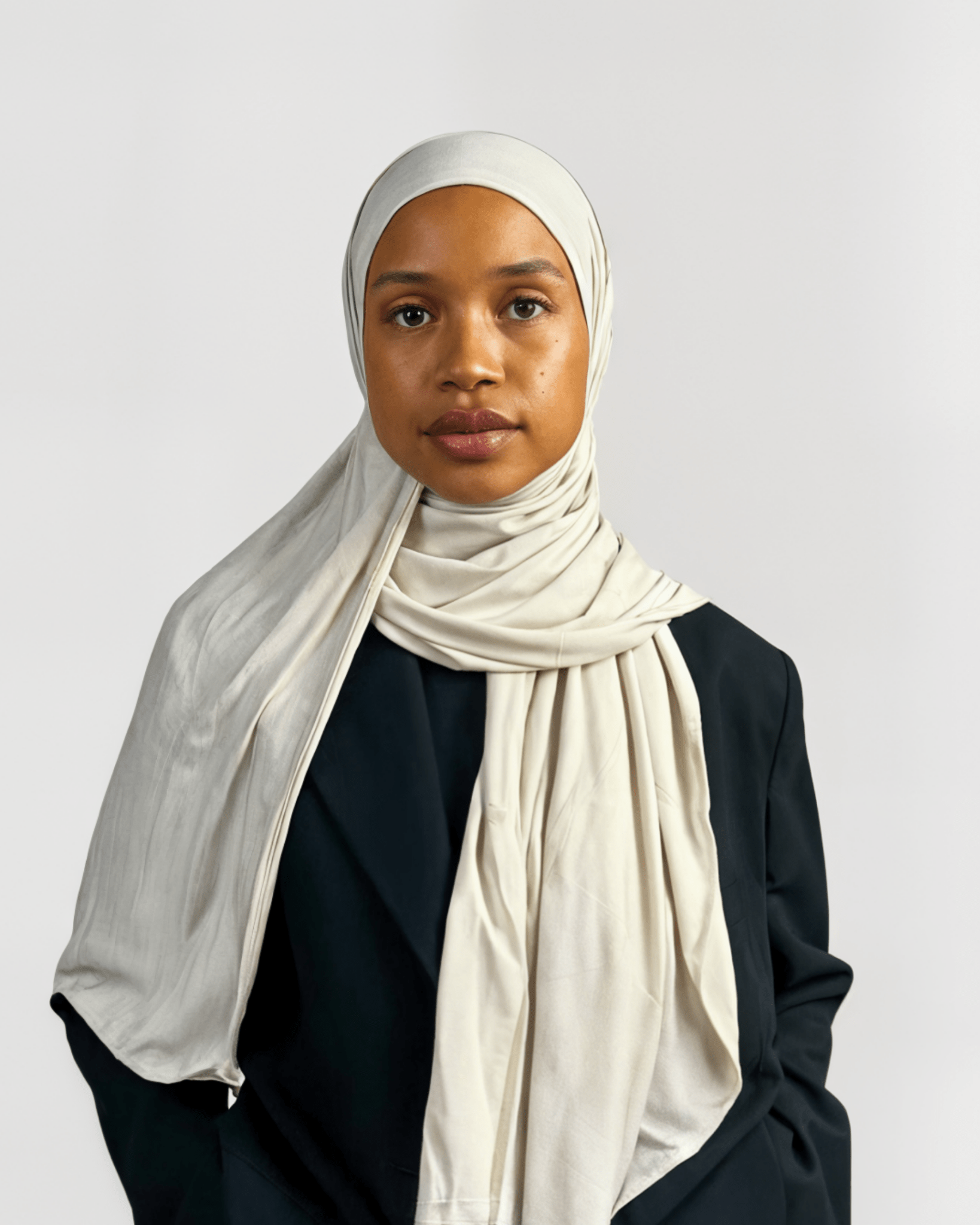 Hijab Coton - Beige Luxe - MonHijab.fr