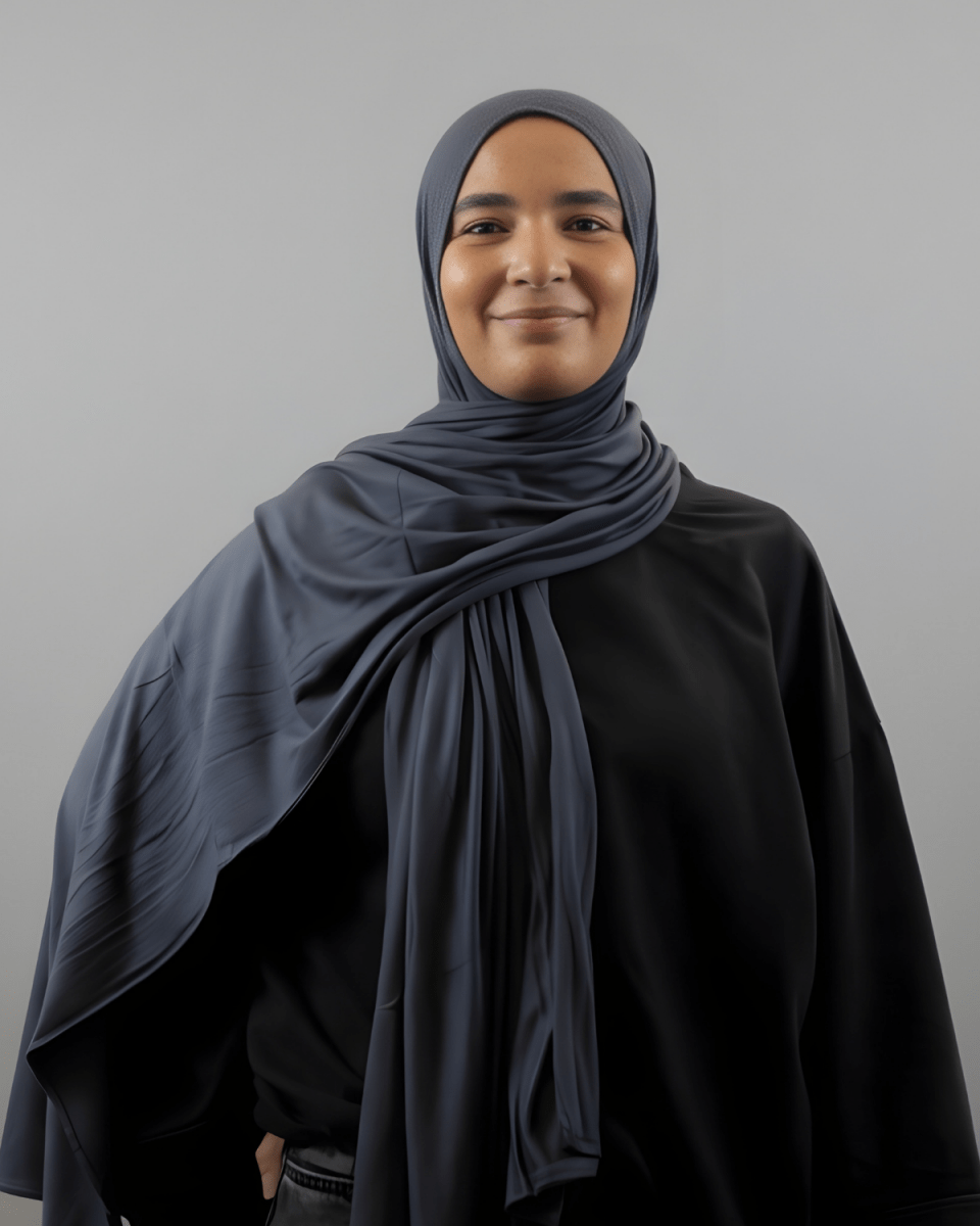 Hijab Coton - Gris Luxe - C5 - MonHijab.fr