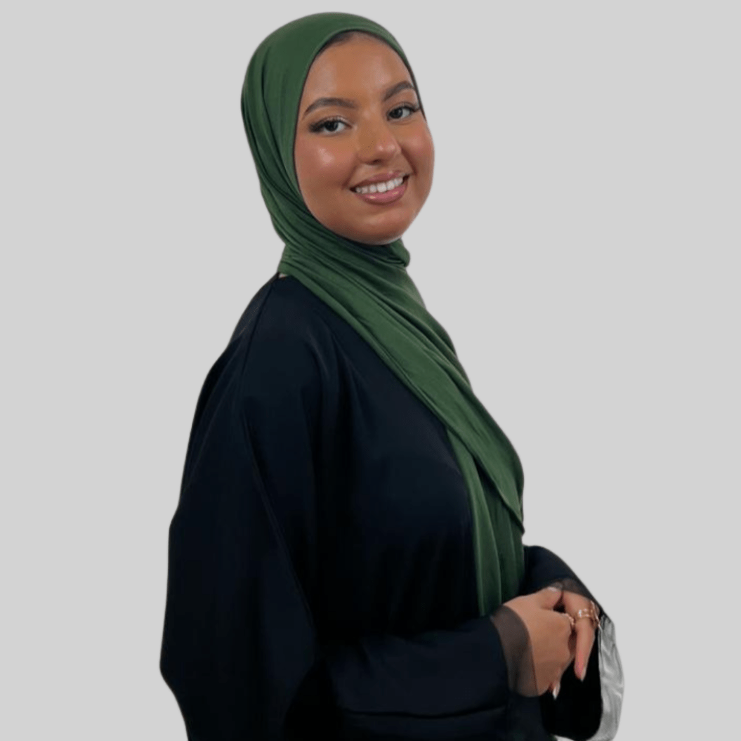 Hijab Coton - Vert - MonHijab.fr