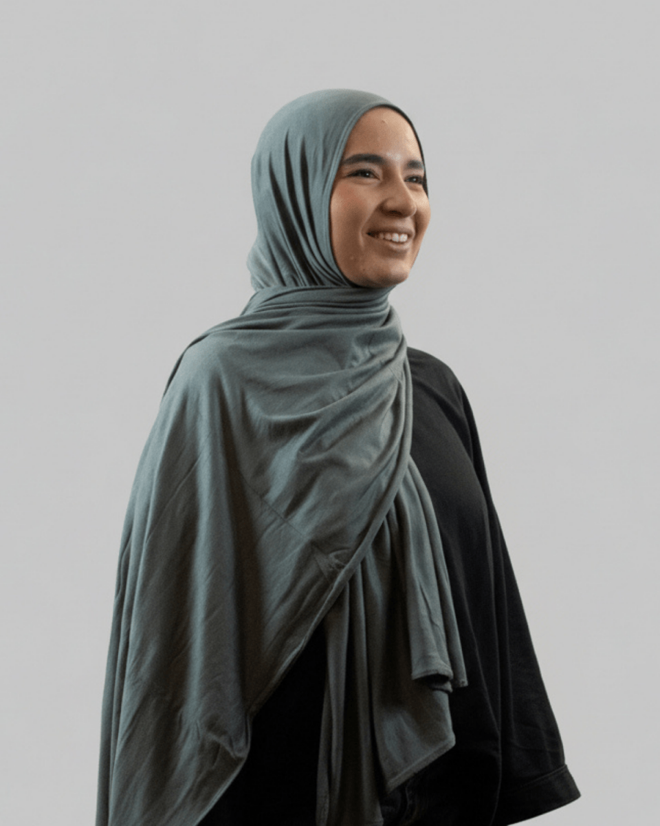 Hijab Coton - Vert d'Eau Luxe - C4 - MonHijab.fr