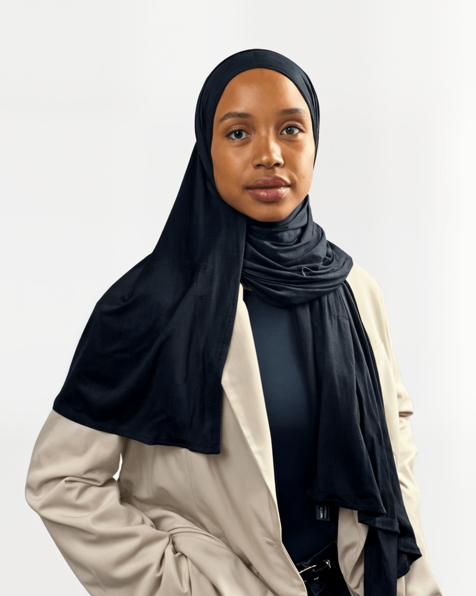 Hijab Jersey Bambou - Noir - MonHijab.fr