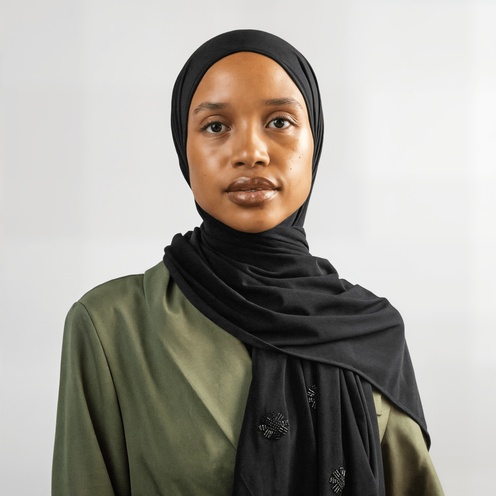 Hijab Jersey Crystal - Noir N°1 - MonHijab.fr