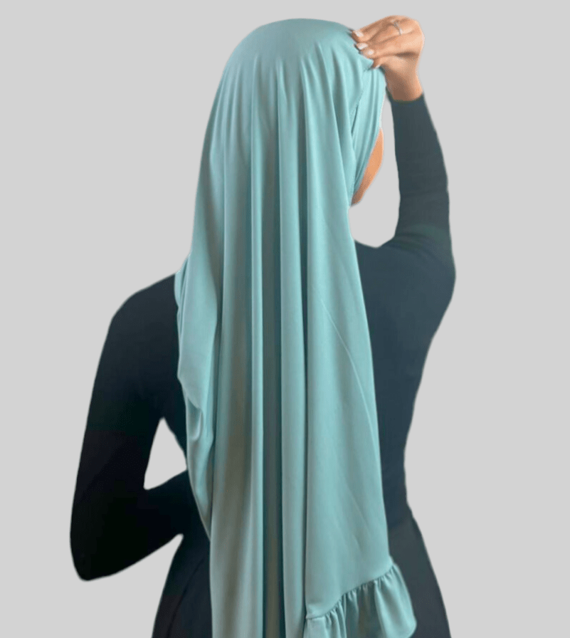 Hijab Jersey Froufrou - Bleu ciel N°10 - MonHijab.fr
