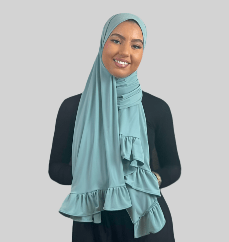Hijab Jersey Froufrou - Bleu ciel N°10 - MonHijab.fr