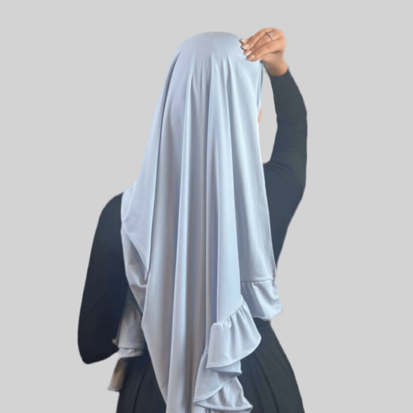 Hijab Jersey Froufrou - Bleu Ciel N°27 - MonHijab.fr