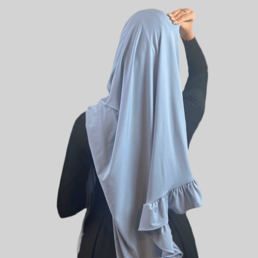Hijab Jersey Froufrou - Bleu N°4 - MonHijab.fr