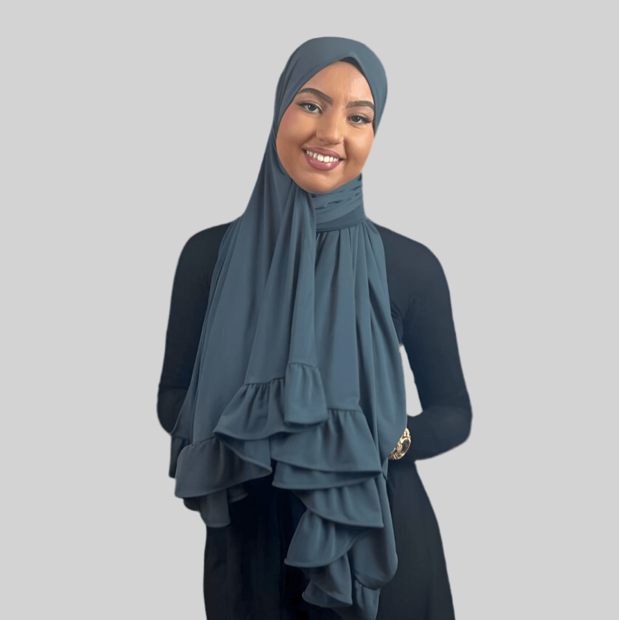 Hijab Jersey Froufrou - Gris N°11 - MonHijab.fr