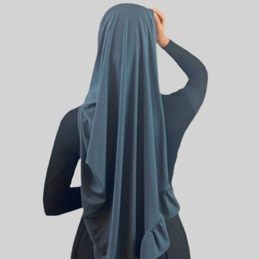 Hijab Jersey Froufrou - Gris N°11 - MonHijab.fr