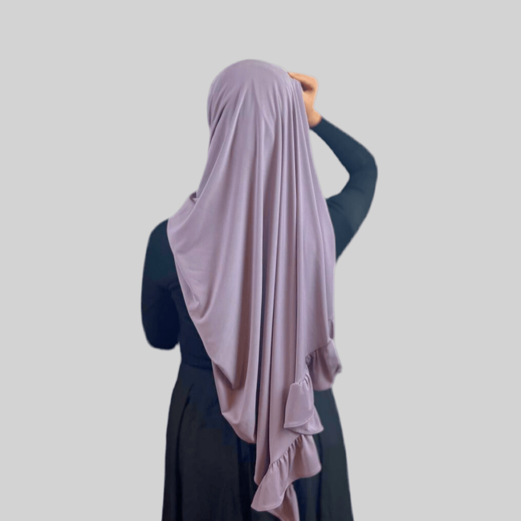 Hijab Jersey Froufrou - Mauve N°8 - MonHijab.fr