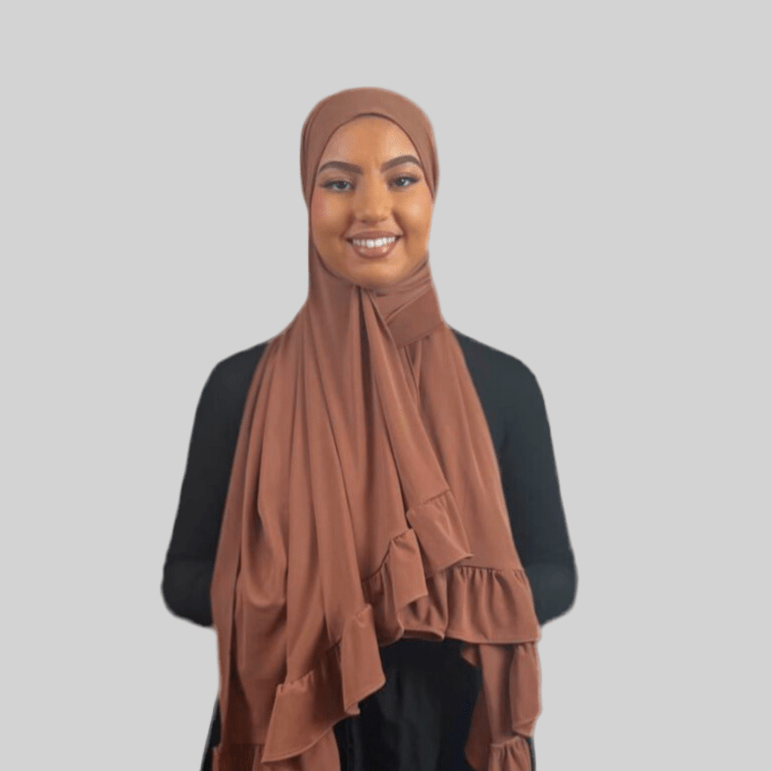 Hijab Jersey Froufrou - Rose N°6 - MonHijab.fr