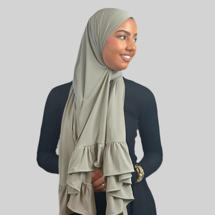 Hijab Jersey Froufrou - Vert N°7 - MonHijab.fr