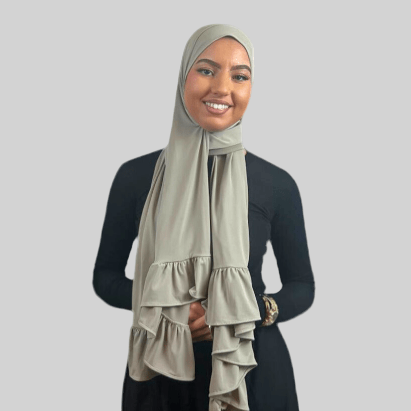 Hijab Jersey Froufrou - Vert N°7 - MonHijab.fr