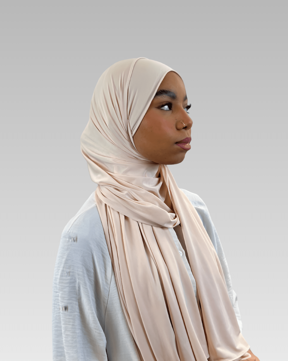 Hijab Jersey Liquid - Beige - N°L3 - MonHijab.fr