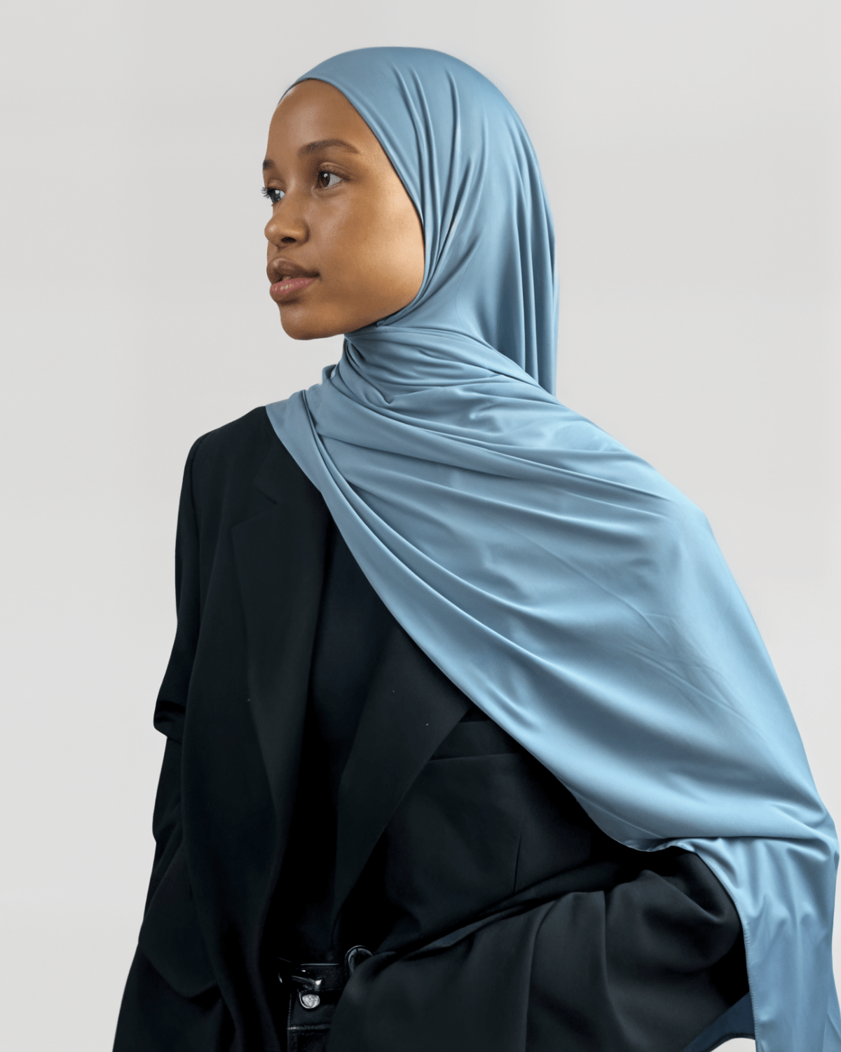 Hijab Jersey Premium - Bleu N°J3 - MonHijab.fr