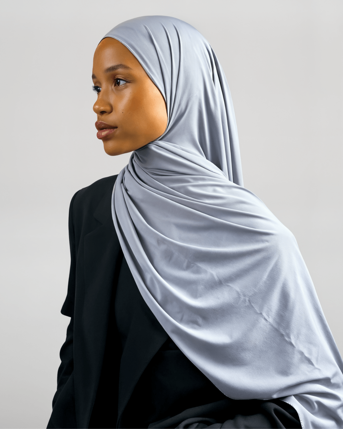 Hijab Jersey Premium - Gris N°J7 - MonHijab.fr