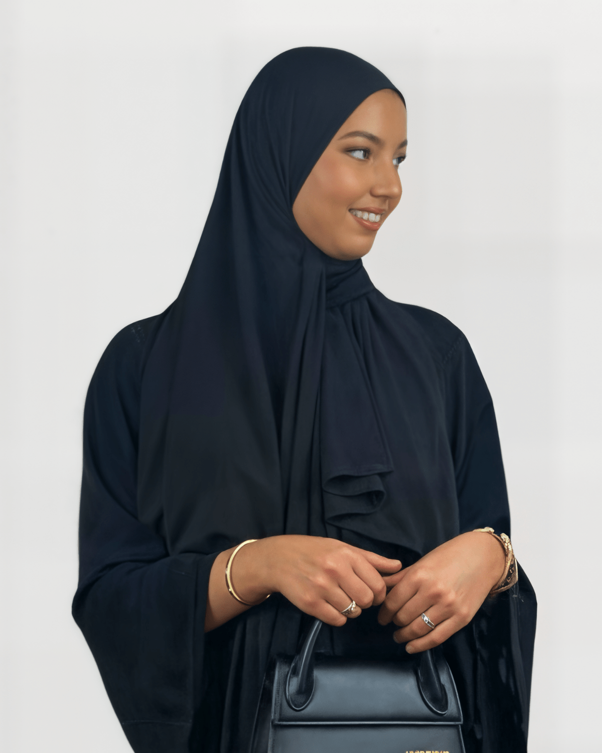 Hijab Jersey Premium - Noir N°113 - MonHijab.fr
