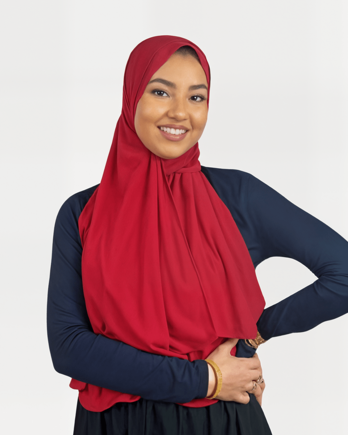 Hijab Jersey Premium - Rouge N°114 - MonHijab.fr