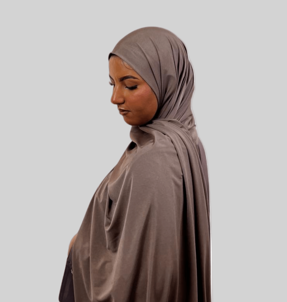 Hijab Jersey Premium Satin - Rose Forcé N°S3 - MonHijab.fr