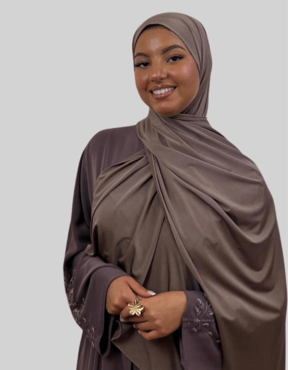 Hijab Jersey Premium Satin - Rose Forcé N°S3 - MonHijab.fr