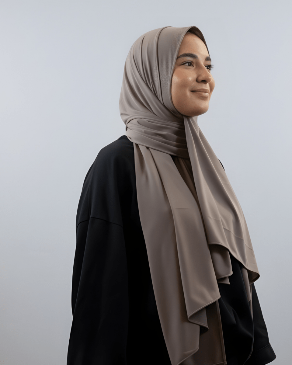 Hijab Jersey Premium - Taupe Clair N°J11 - MonHijab.fr