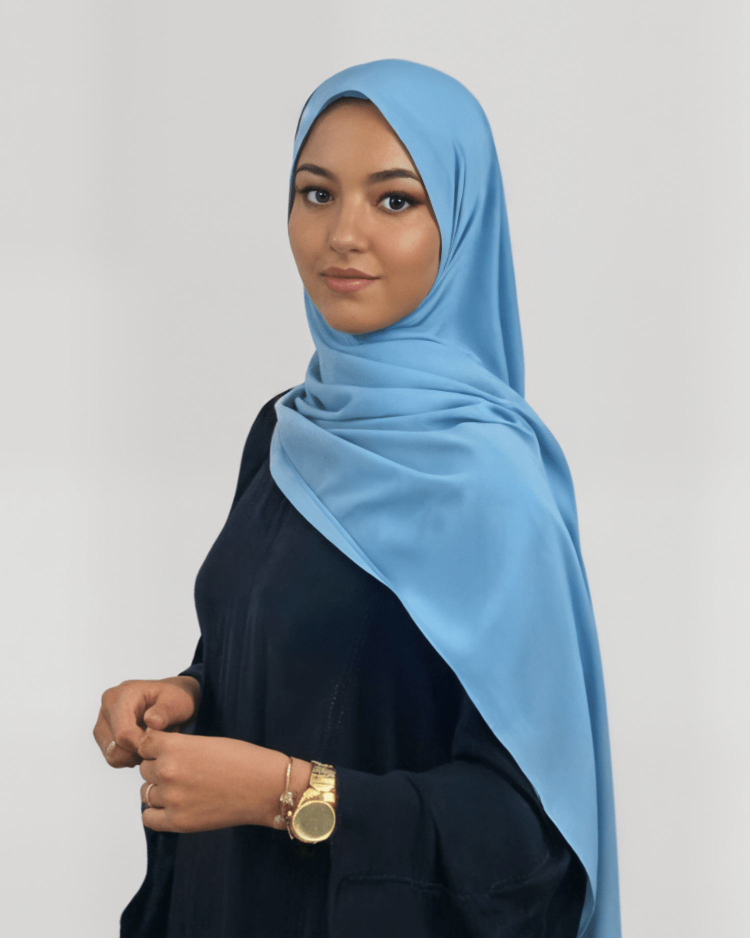 Hijab Soie De Médine - Bleu - MonHijab.fr