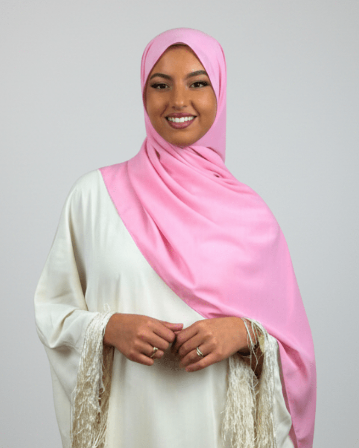 Hijab Soie De Médine - Rose Bonbon - MonHijab.fr
