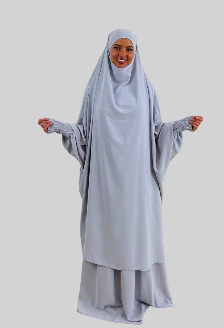 Jilbab Dubai – Gris Clair - MonHijab.fr