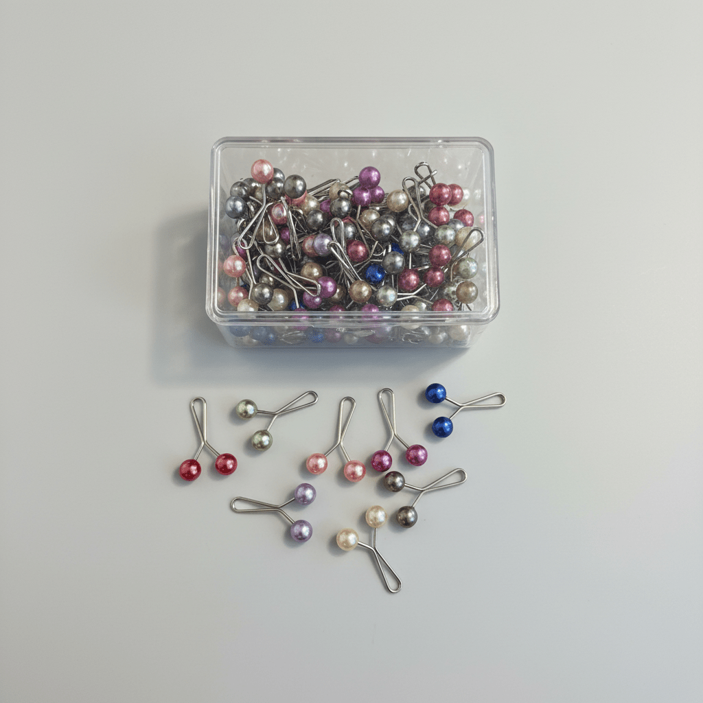 Pinces anti - trou - Multicolores par lot de 12 - MonHijab.fr