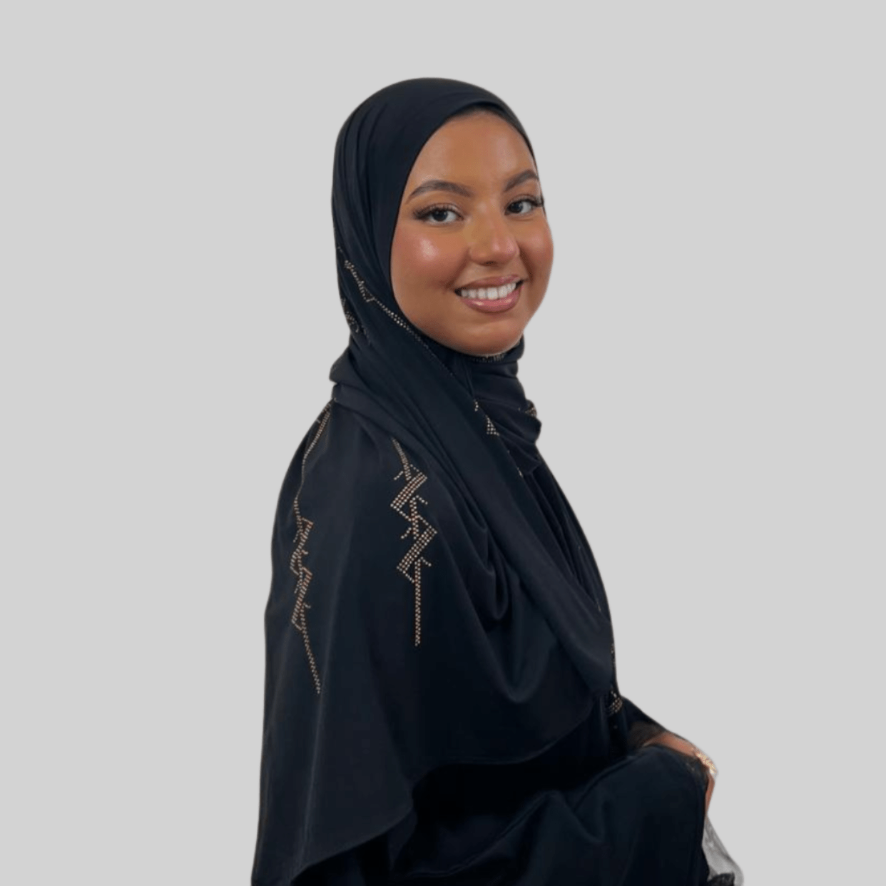 Jersey Premium Strass Spirales 3 - MonHijab.fr