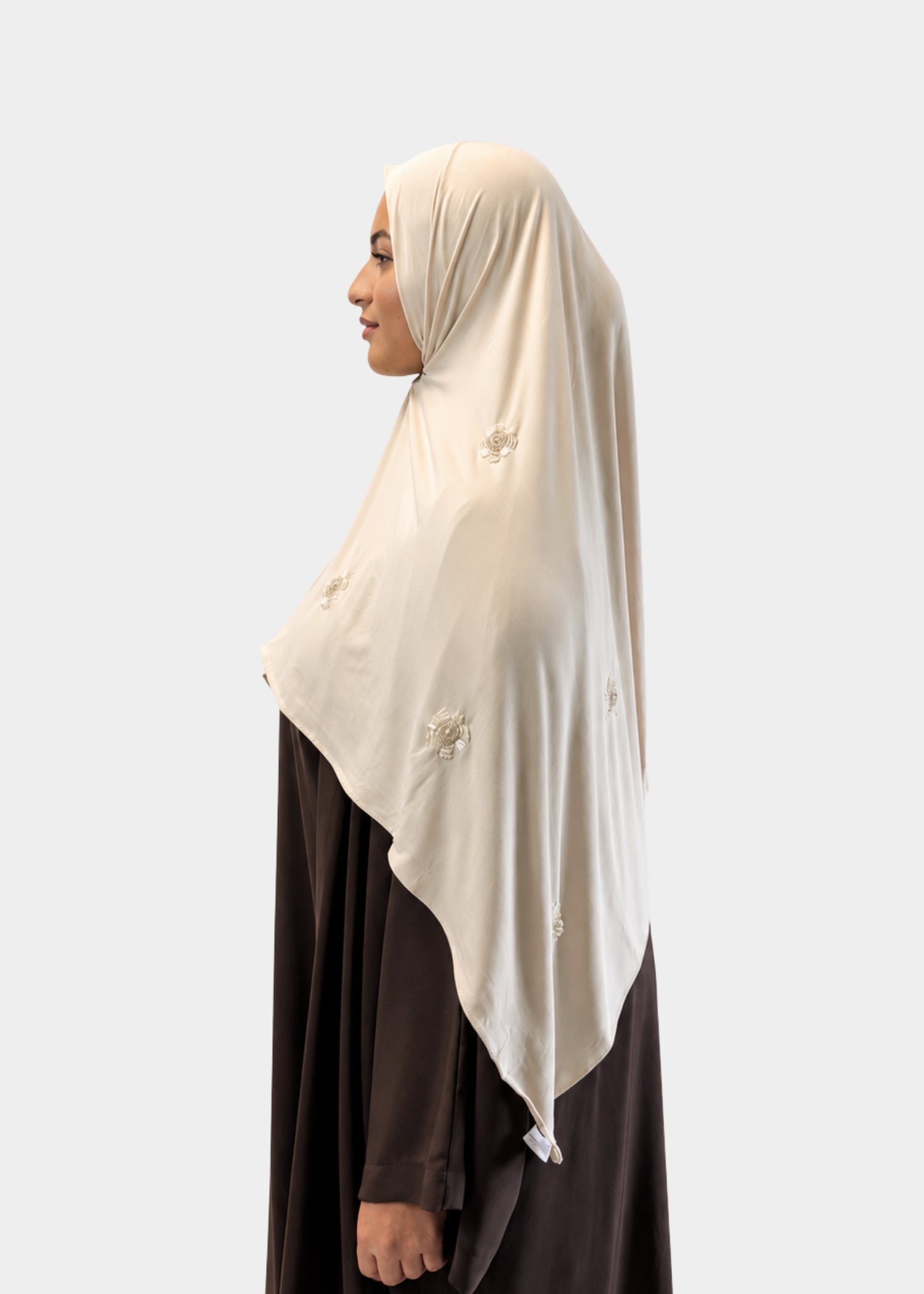 Hijab Jersey Crystal Luxe - Beige N°4