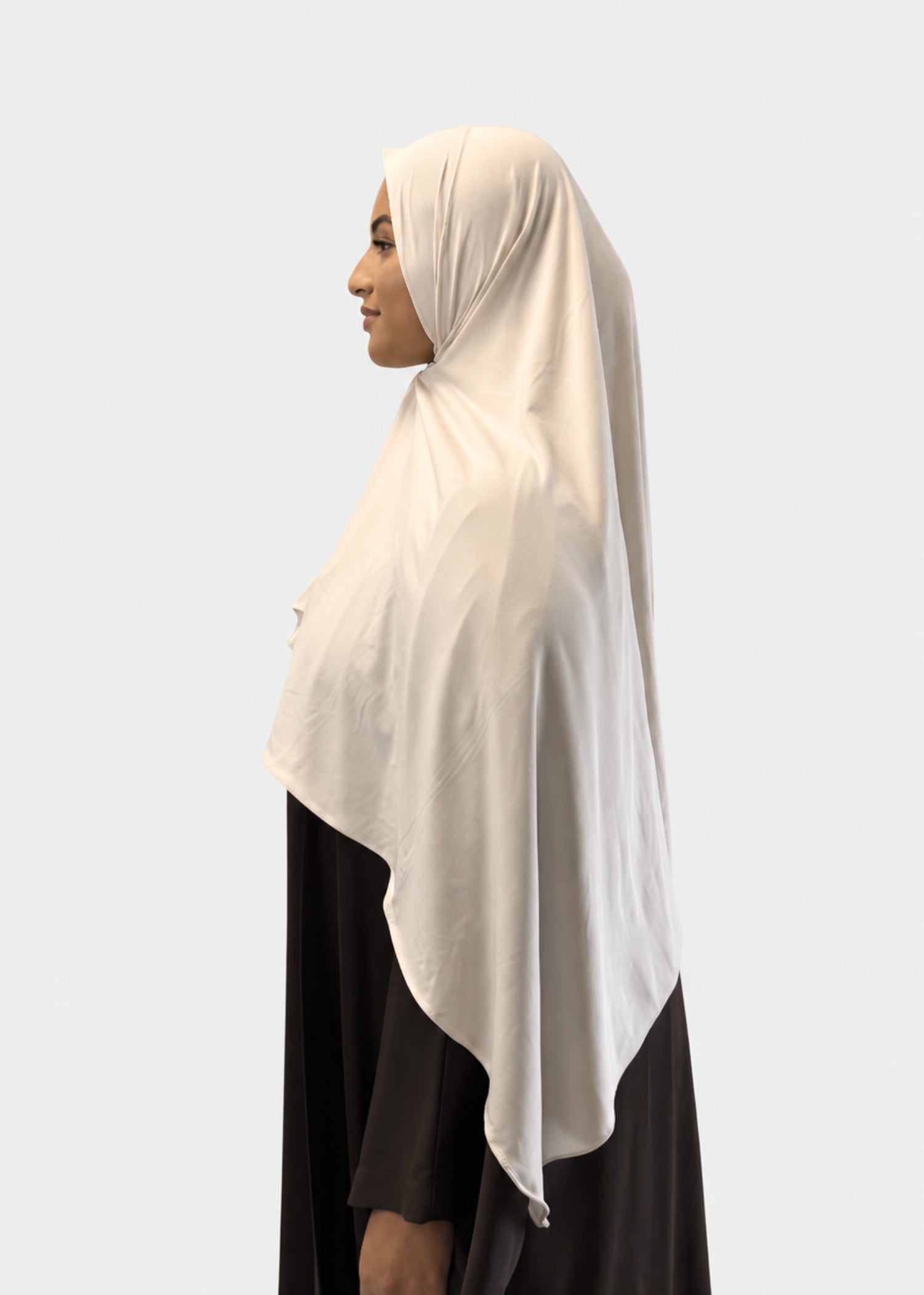 Hijab Jersey Premium - Crème N°J1