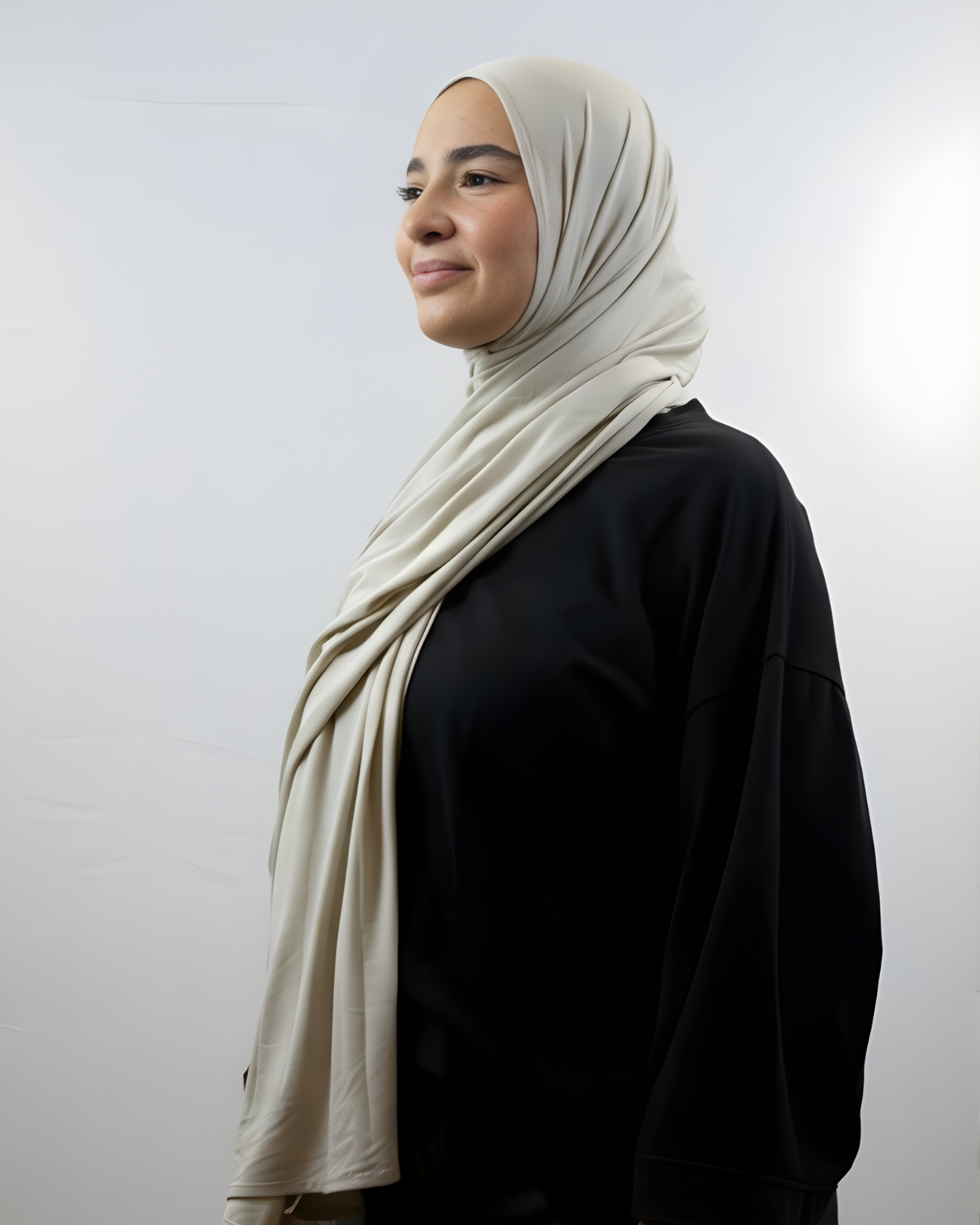 Hijab Modal Beige – MonHijab.fr