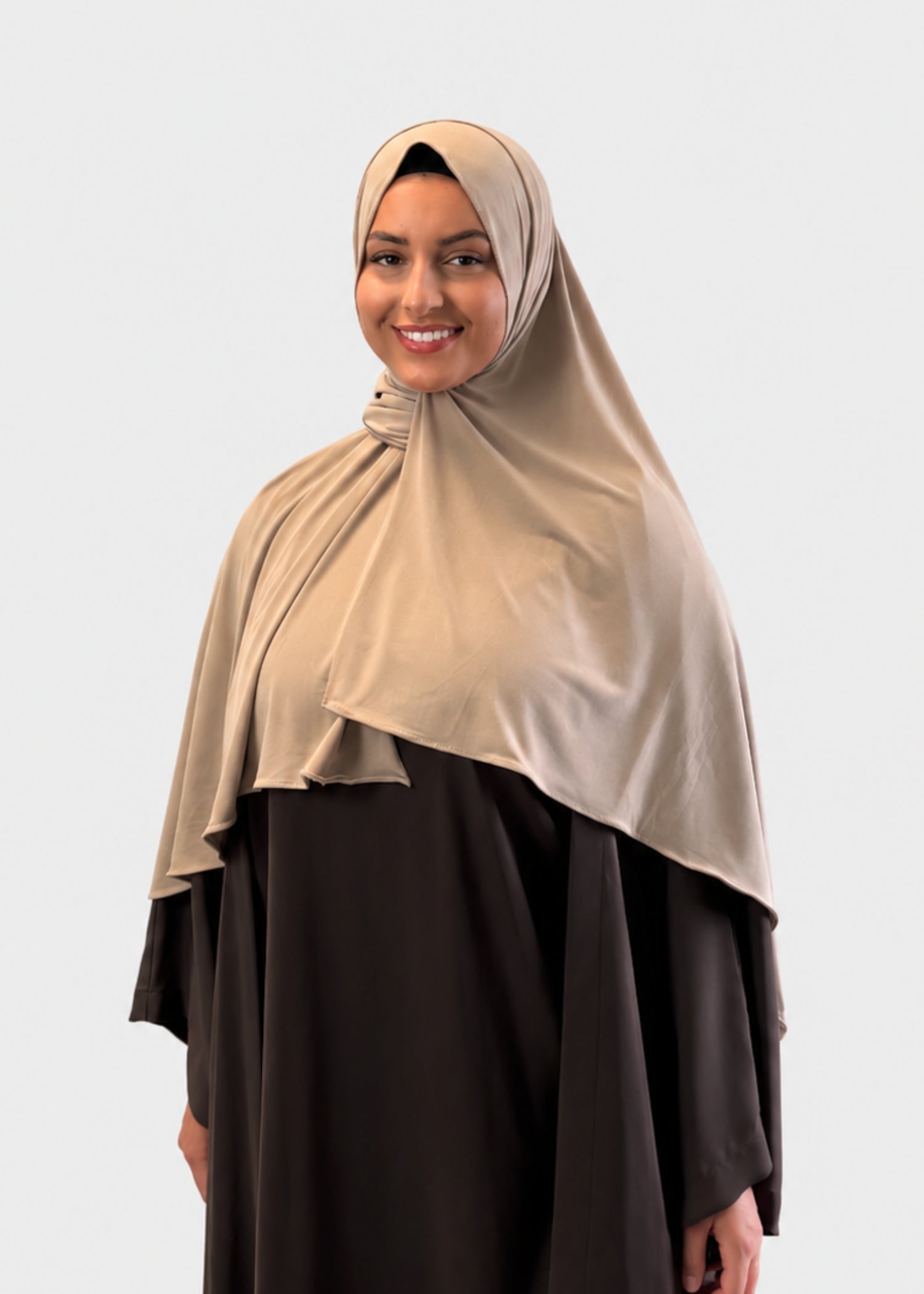 Hijab Jersey Premium - Taupe N°J2