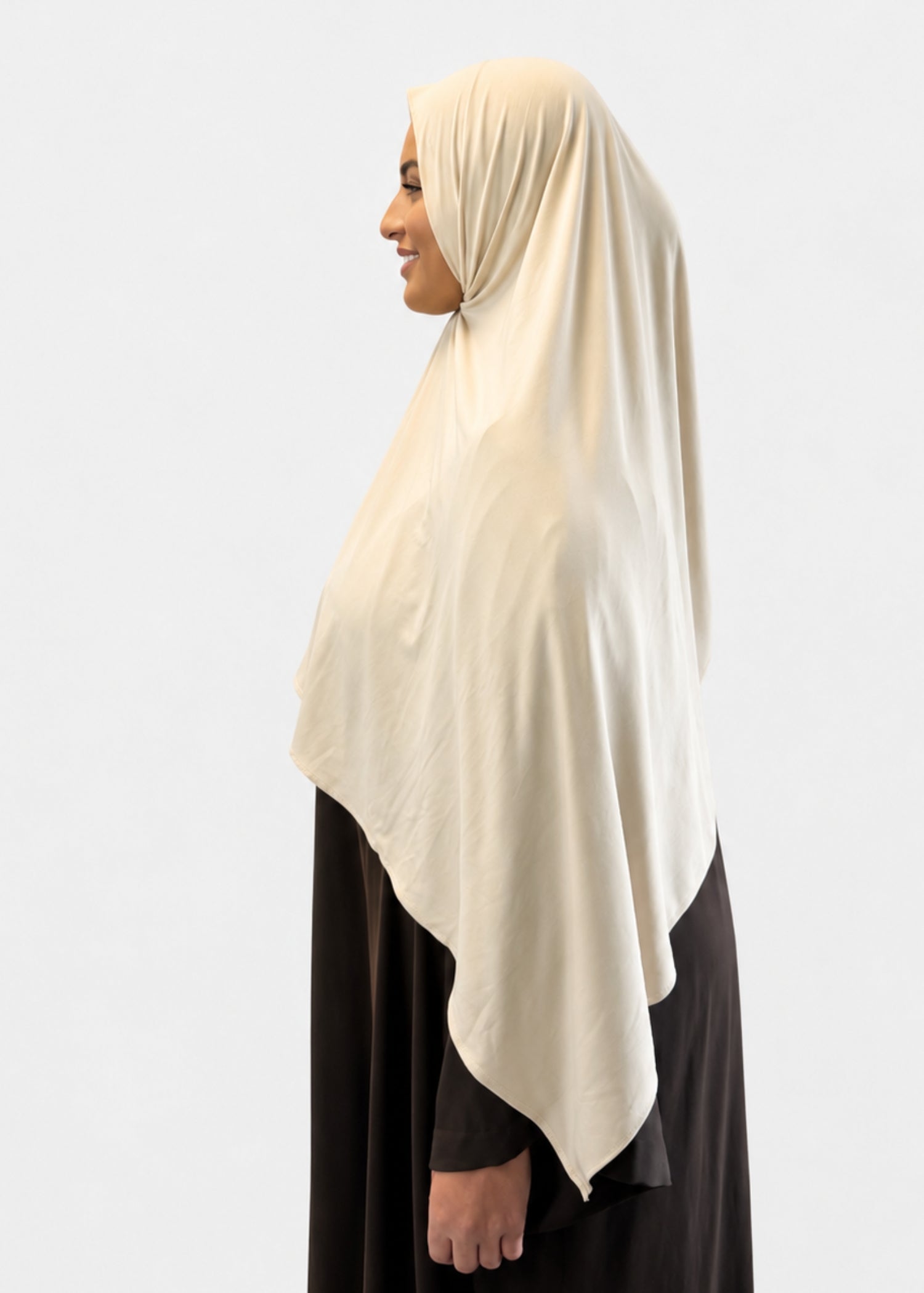 Hijab Jersey Premium - Beige N°J5