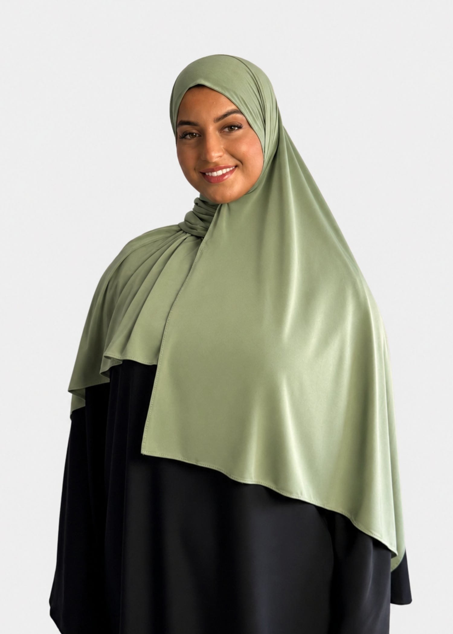 Hijab Jersey Liquid - Vert Sauge - N°L8