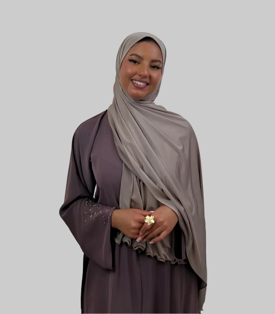 Premium Jersey Hijab - Donkerbeige