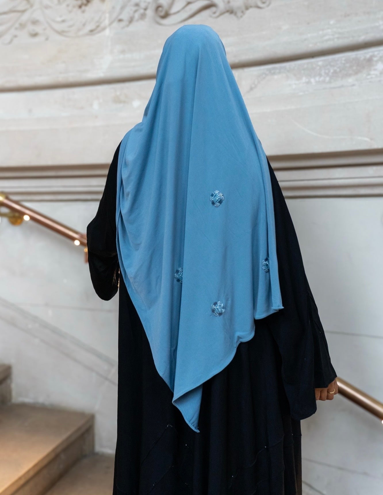 Hijab Jersey Crystal Luxe - Blauw nr. 5