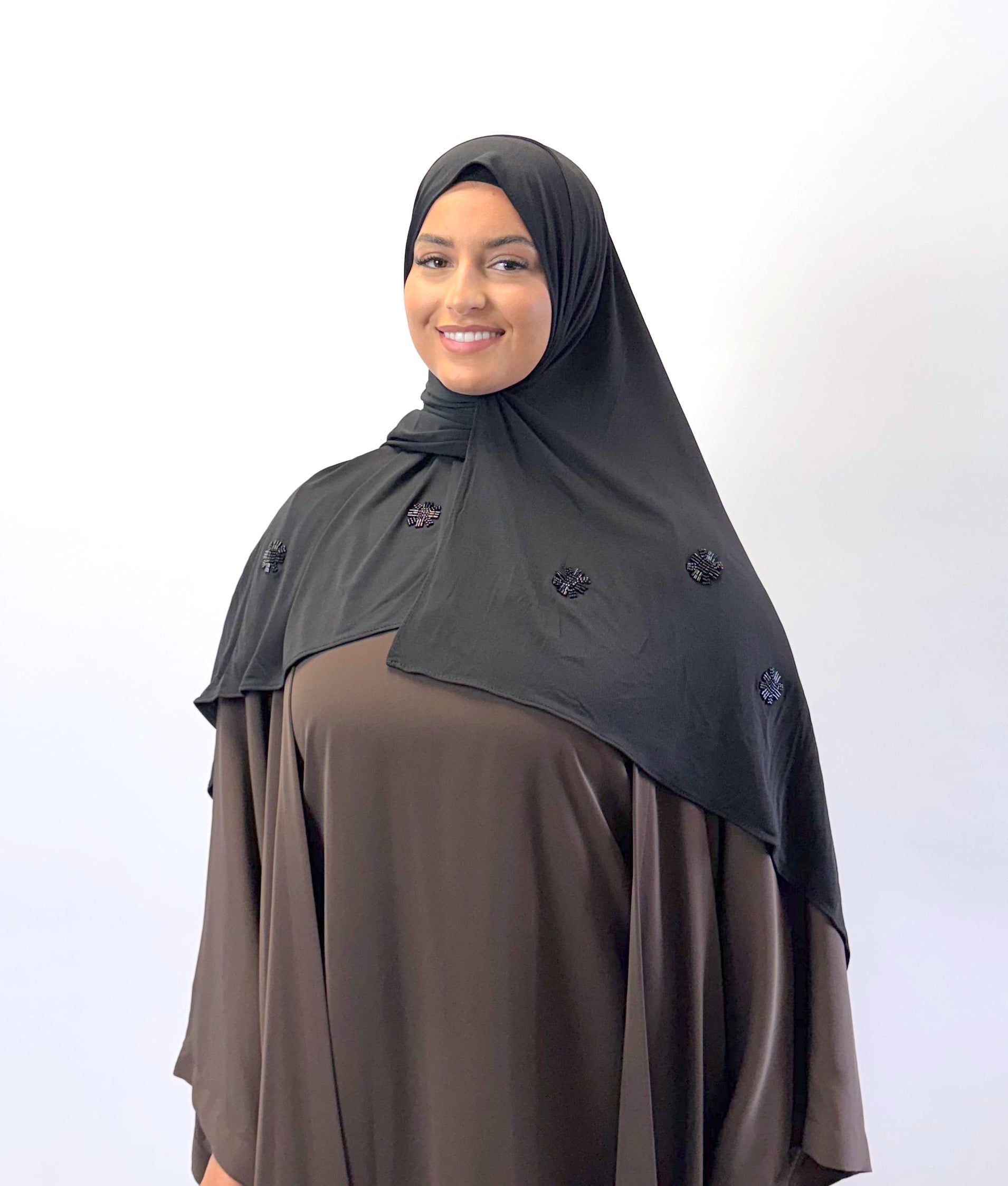 Hijab Jersey Crystal - Noir N°1