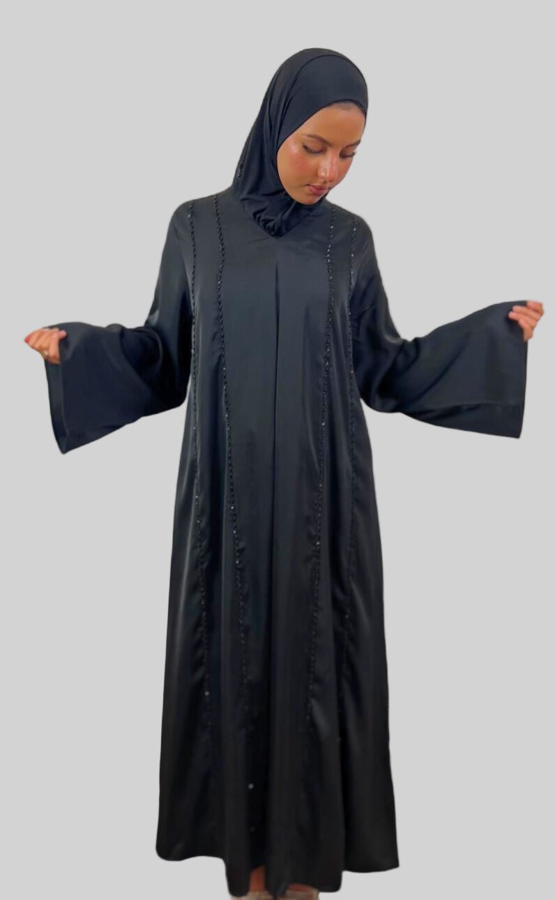 Abaya Dubai - Noir - MonHijab.fr