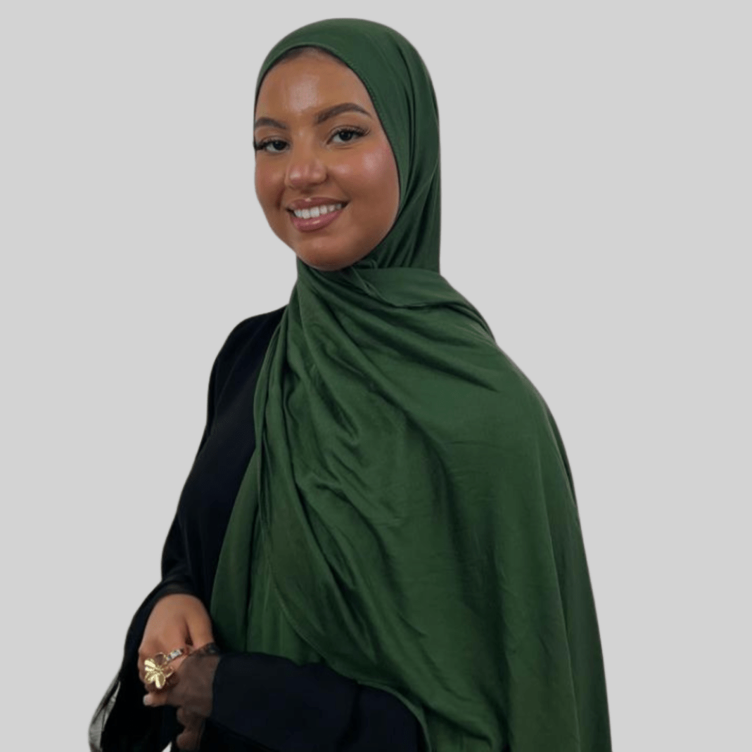 Hijab Coton - Vert - MonHijab.fr