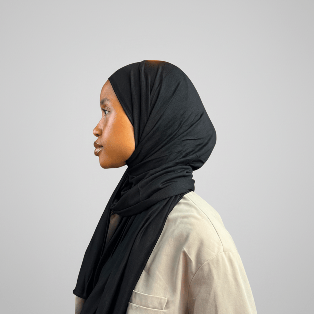 Hijab Jersey Bambou - Noir - MonHijab.fr